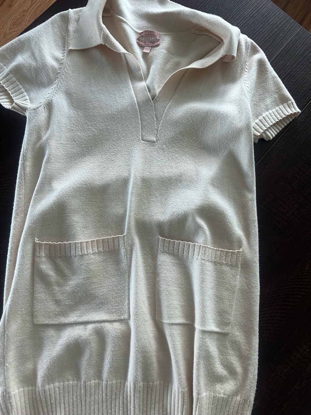 Show Me Your MuMu Cream Mini Dress